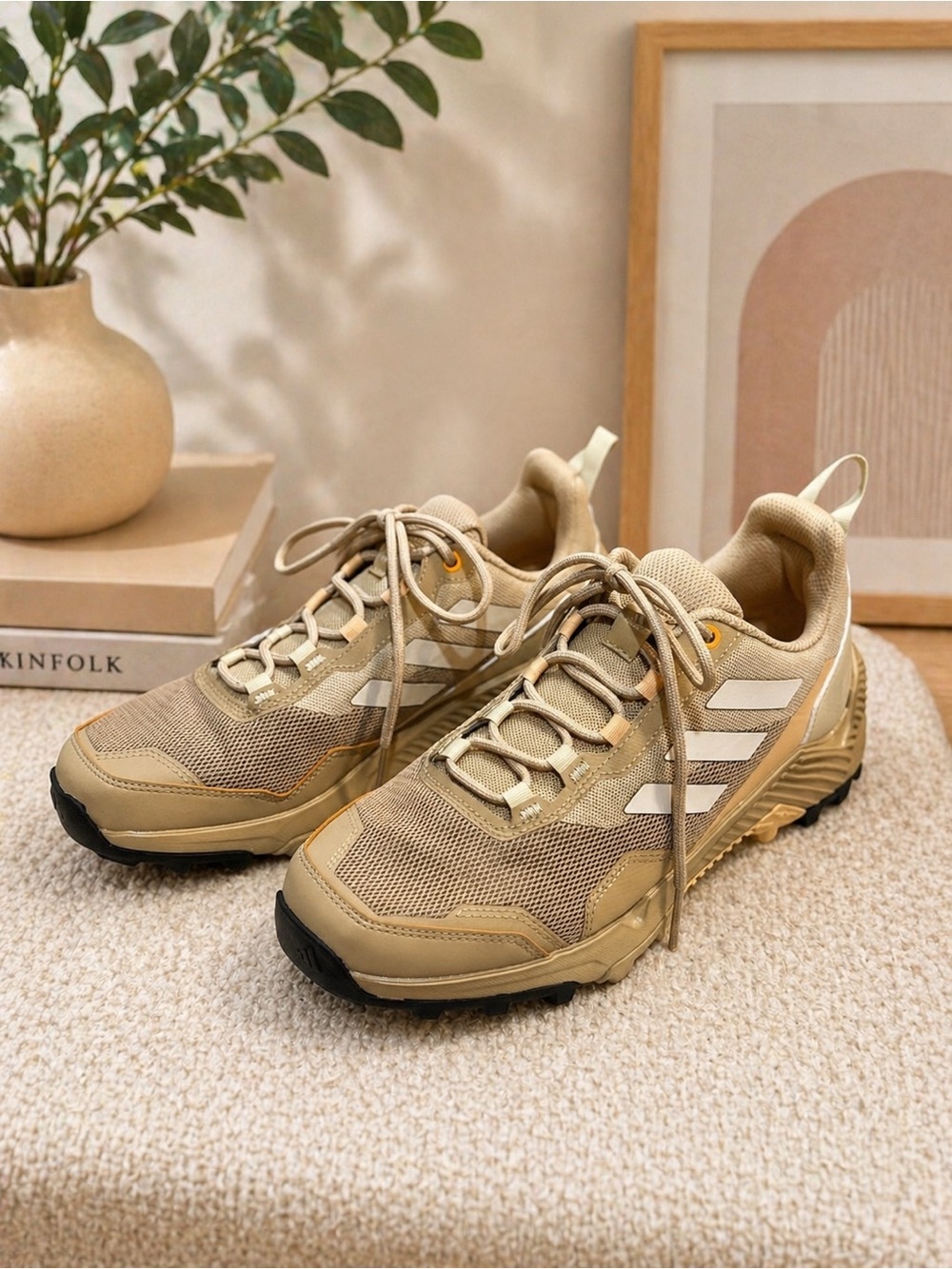 Adidas Eastrail 2.0 Hiking Shoes - Beige Tone Pulse Amber